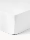 Westwing Collection Простыня на резинке Airy изо льна, белая — фото 4