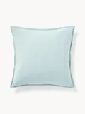 Westwing Collection Наволочка декоративная Vicky, Ш 50 × Д 50 см, Светлый синий — фото 1