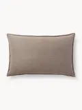 Westwing Collection Подушка декоративная Lennon 50х80 см серо-коричневая — фото 1