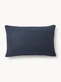 Westwing Collection Подушка декоративная Lennon 50х80 см темно-синяя — фото 1
