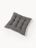 Westwing Collection Подушка на стул Ava, комплект 2 шт, Ш 40 × Д 40 см, Тёмный серый — фото 5