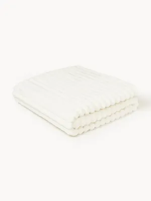 Westwing Collection Плед из искусственного меха Lovey, 150х200 см, Кремово-белый