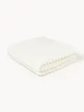 Westwing Collection Плед из искусственного меха Lovey, 150х200 см, Кремово-белый — фото 1