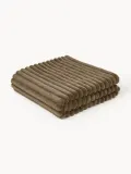 Westwing Collection Плед из искусственного меха Lovey, 150х200 см, Тёмный коричневый — фото 1