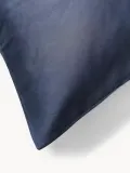 Westwing Collection Пододеяльник Comfort из хлопкового сатина, Ш 135 × Д 200 см, Тёмный синий — фото 5