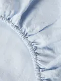 Westwing Collection Простыня Airy на резинке из льна для топпера, Ш 140 × Д 200 см, В 15 см, Светлый синий — фото 8