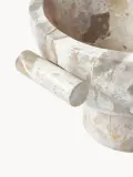 Westwing Collection Миска декоративная из мрамора Fossil, ширина 24 см — фото 2