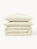 Westwing Collection Пододеяльник Chase из хлопка ренфорсе молочно-белый — фото 8