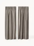 Westwing Collection Комплект штор блэкаут Asher серо-коричневый — фото 8