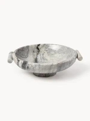 Westwing Collection Миска декоративная из мрамора Fossil, ширина 35 см, арт. S78513