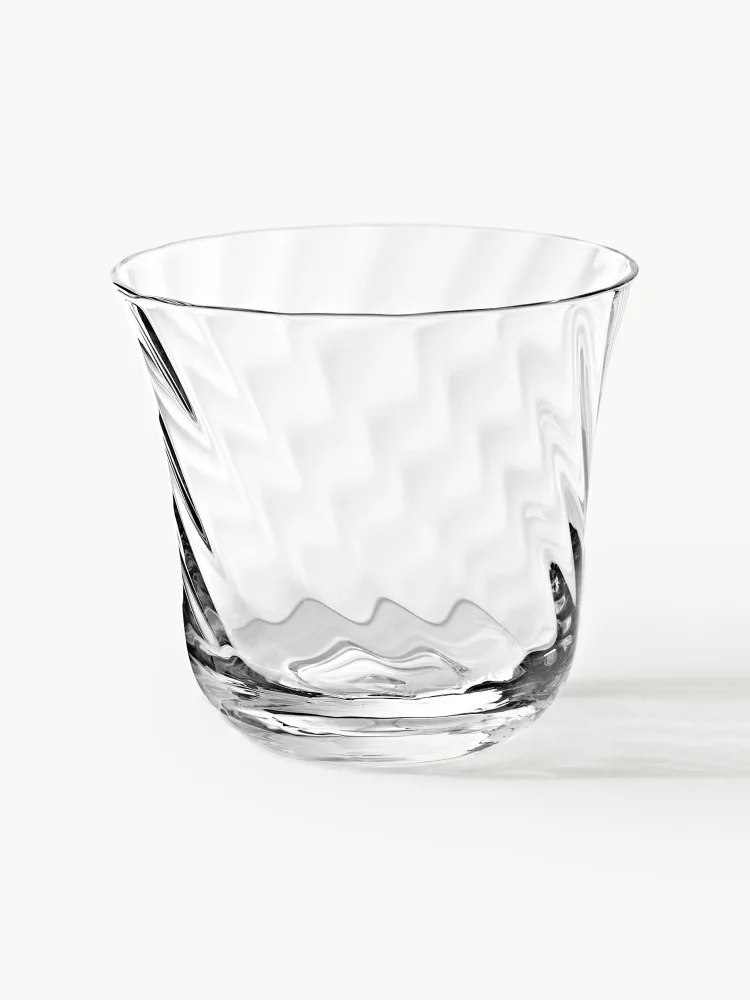 Westwing Collection Набор стаканов Swirl из выдувного стекла, 4 шт., 300 мл