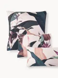 Westwing Collection Наволочка Flora из хлопкового сатина, Ш 50 × Д 80 см, Светлый розовый — фото 1