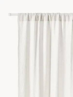 Westwing Collection Штора Malvina, муслин, светло-серый