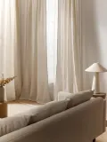 Westwing Collection Комплект штор Malvina, муслин, кремово-белый — фото 7