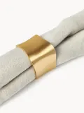 Кольцо для салфеток Westwing Collection Cuff, золотистое, набор 4 шт — фото 6