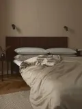 Westwing Collection Пододеяльник Comfort из хлопкового сатина, Ш 135 × Д 200 см, Бежевый — фото 7