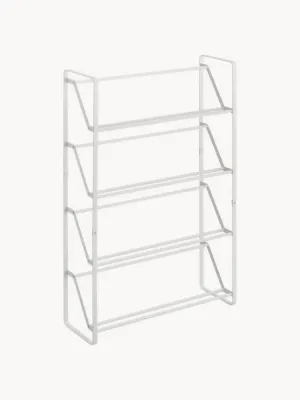 Yamazaki Обувница напольная Frame из стали с порошковой окраской для прихожей, 53х80х18 см, белая
