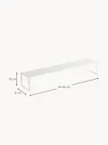 Yamazaki Обувница раздвижная Frame из стали с порошковой окраской, ширина 34-60 см, высота 10 см, белая — фото 2