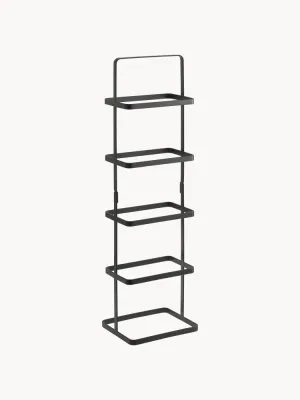 Yamazaki Обувница узкая вертикальная Tower из стали с порошковой окраской, 22х78х18 см, чёрная