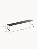 Yamazaki Обувница раздвижная Frame из стали с порошковой окраской, ширина 34-60 см, высота 10 см, чёрная — фото 2