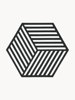 Zone Denmark Подкладка Hexagon из силикона, чёрная