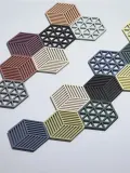 Zone Denmark Подкладка Hexagon из силикона, чёрная — фото 2