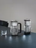 Фильтр-кувшин для воды Aarke Purifier из стекла и нержавеющей стали, объём 2,8 л, 21х25х14 см, серебристый — фото 4