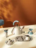 Alessi Таймер кухонный Happy, серо-голубой — фото 2