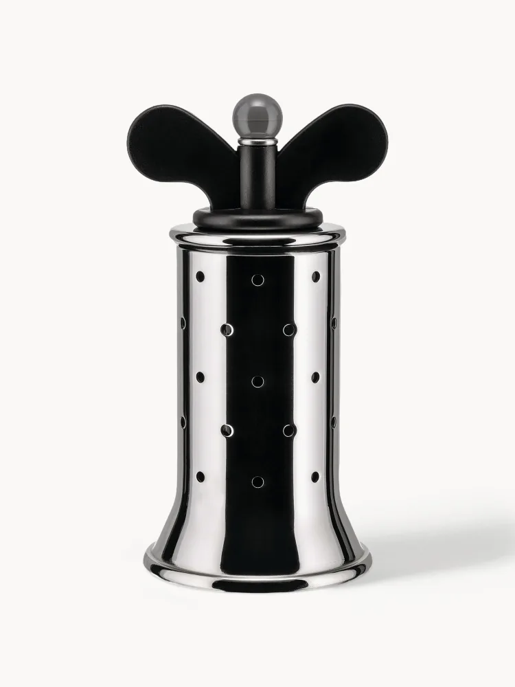Мельница для перца Alessi Happy, Ø 6 × В 13 см, Чёрный