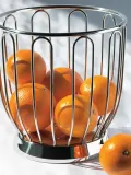 Alessi Корзина для фруктов Simple, металлическая, разные размеры — фото 2