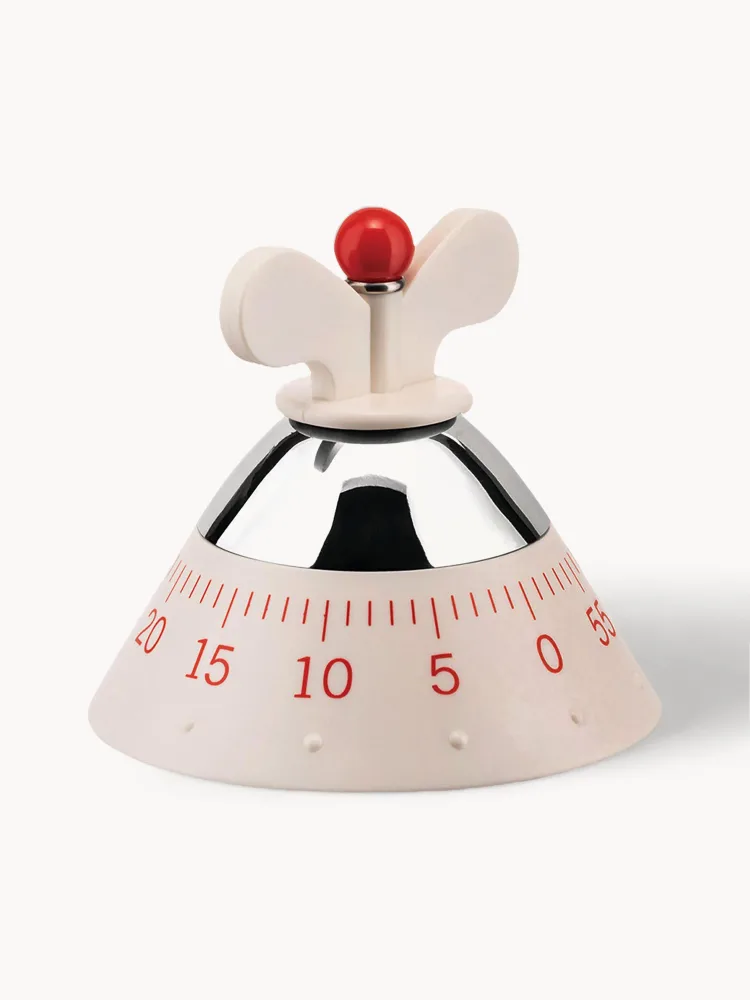 Alessi Таймер кухонный Happy, белый