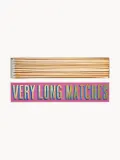 ARCHIVIST Длинные спички в декоративной коробке Very Long Matches, 45 штук по 30 см, розовая с золотистым — фото 1