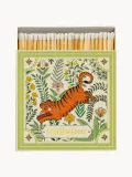 ARCHIVIST Спички в декоративной коробке Green Tiger, 125 штук, коробка зелёная с оранжевым, 11 см — фото 1
