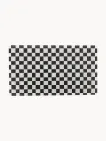 Коврик придверный Black Check с узором в клетку, моющийся, из ПВХ, 40х70 см, чёрно-белый — фото 3