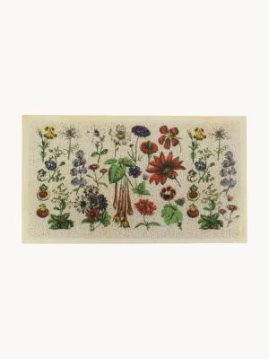 Коврик придверный Botanicals с цветочным рисунком, моющийся, из ПВХ, 40х70 см, шампань