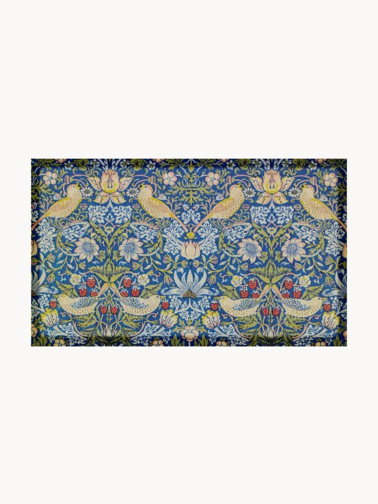 Коврик придверный William Morris из переработанного ПВХ для дома и улицы, 40х70 см, с многоцветным принтом