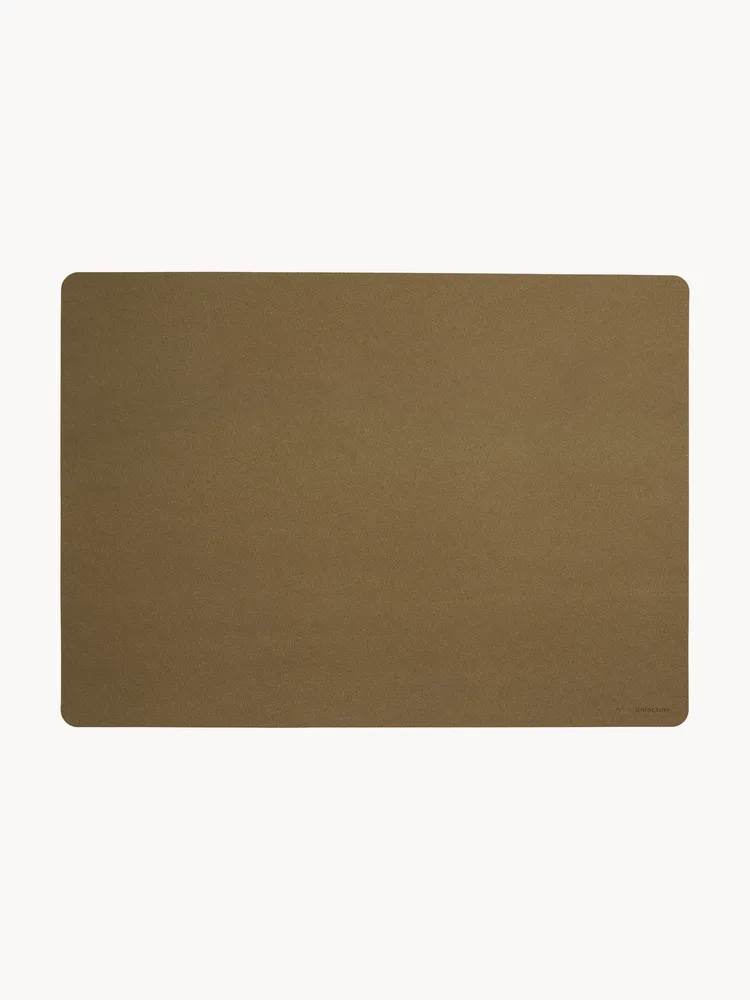ASA SELECTION Салфетка под приборы из экокожи Pik, 46x33 см, коричневый, Ш 33 × Д 46 см, Коричневый