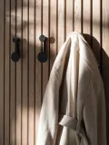 Audo Copenhagen Вешалка настенная Afteroom из цинка с одним крючком, Ш 19 × В 7 см, Чёрный — фото 3