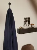 Audo Copenhagen Вешалка настенная Afteroom из цинка с одним крючком, Ш 19 × В 7 см, Чёрный — фото 4