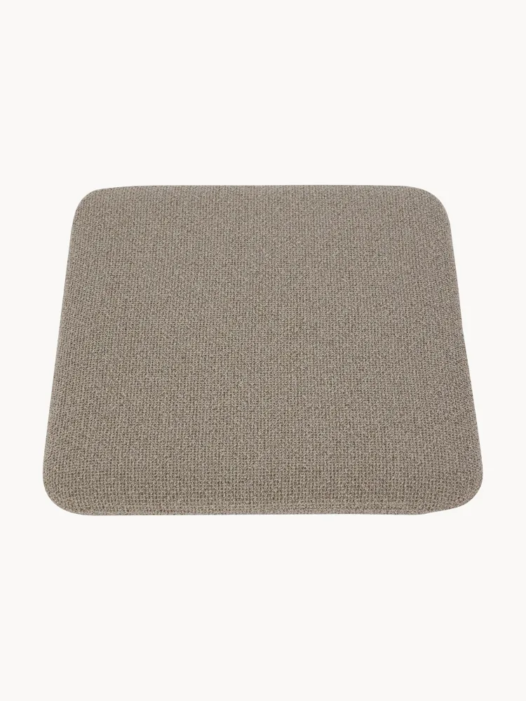 Aytm Подушка на табурет Curva из ткани букле, Ш 28 × Д 32 см, Greige