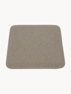Aytm Подушка на табурет Curva из ткани букле, Ш 28 × Д 32 см, Greige