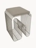 Aytm Подушка на табурет Curva из ткани букле, Ш 28 × Д 32 см, Greige — фото 2