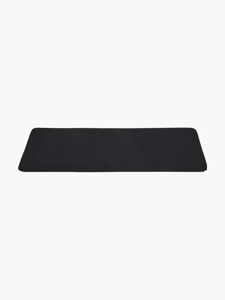 Aytm Подушка на скамью Curva из ткани букле, Ш 32 × Д 96 см, Чёрный