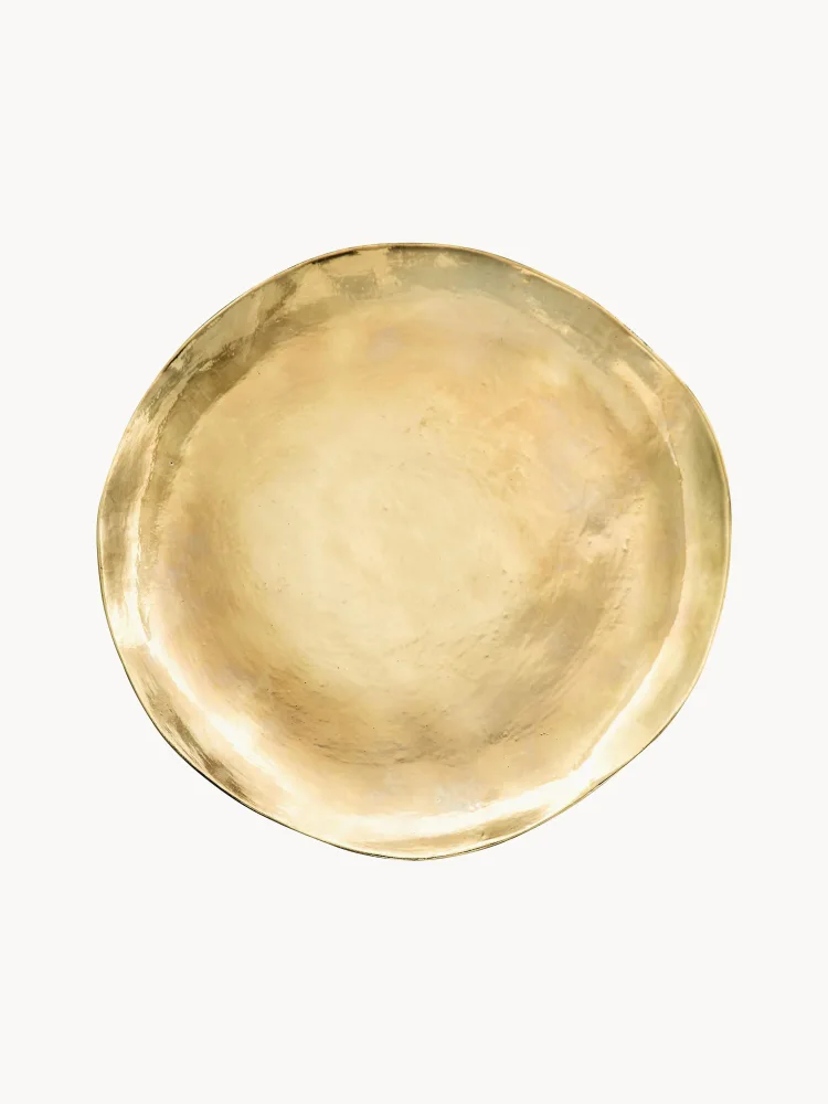 Bitossi Home Тарелка-подставка Gold Irregular Edge ручной работы