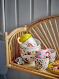 Bloomingville Mini Кружка детская Nini из каменной керамики, 100 мл, диаметр 7 см, с розово-голубым узором — фото 5