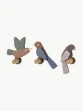 Bloomingville Mini Крючки настенные детские Lewi в виде птиц из МДФ, набор 3 шт., высота от 9 до 11 см — фото 1