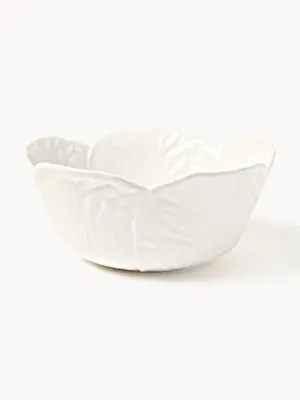 Bordallo Pinheiro Миска для салата Cabbage с ручной росписью, белая, 30 см