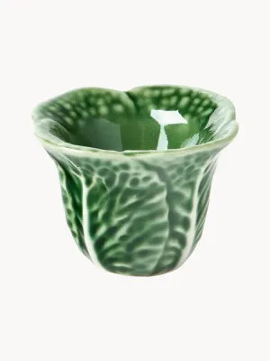 Bordallo Pinheiro Рюмка для яйца Cabbage ручной росписи, тёмно-зелёный