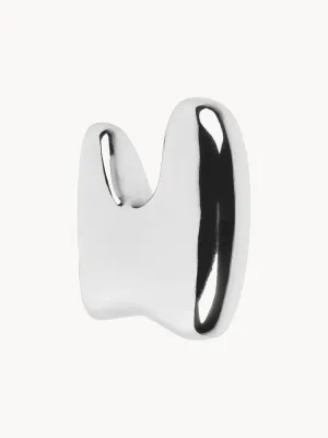 Broste Copenhagen Вешалка настенная Roberta, крючок, Ш 4 × В 10 см, Серебристый