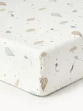 Cam Cam Copenhagen Простыня на резинке в детскую кроватку Dreamland из хлопка, 60×120 см, глубина 15 см, молочно-белая — фото 4